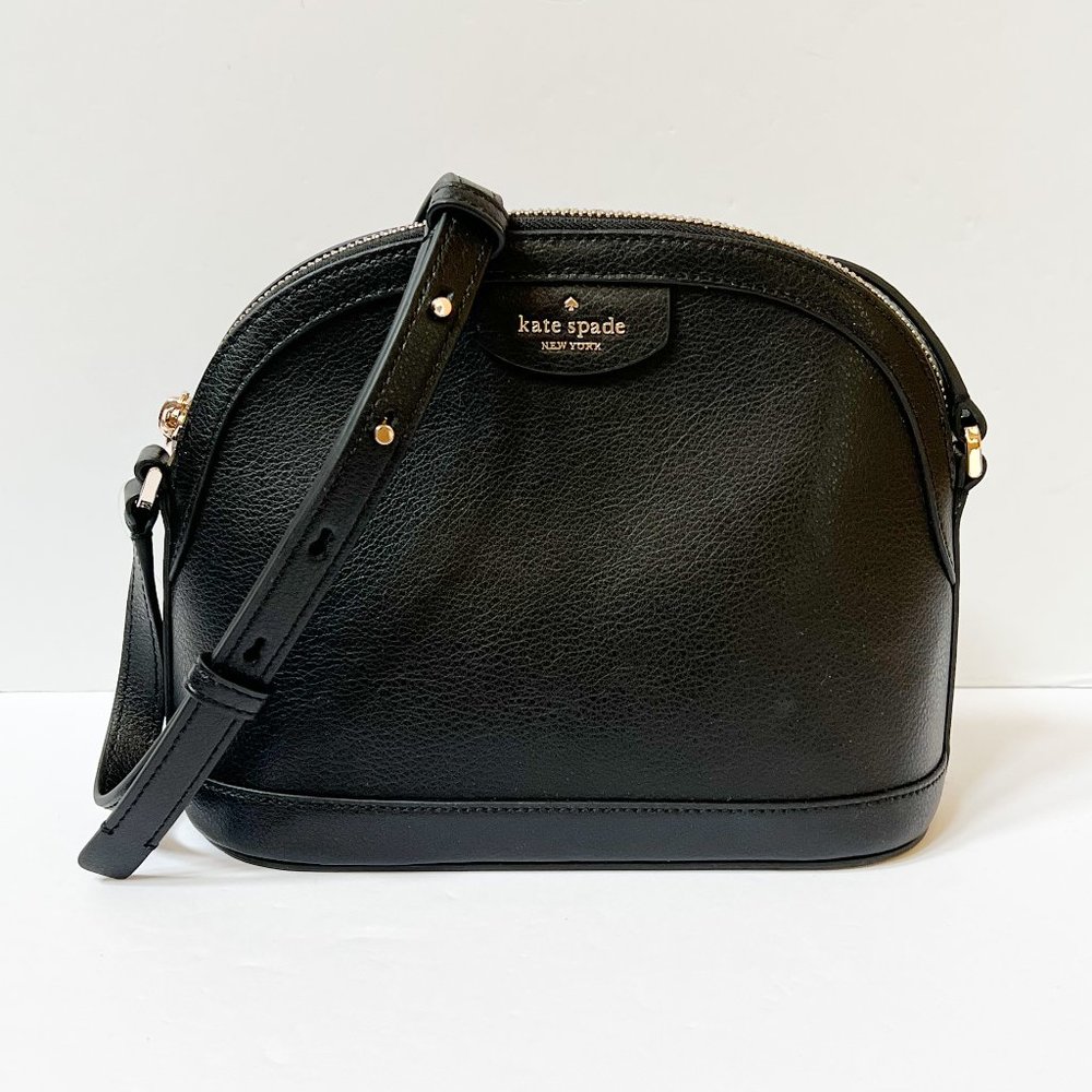 Kate Spade Sylvia Dome Shoulder Crossbody Bag Black - Picture 3 of 10